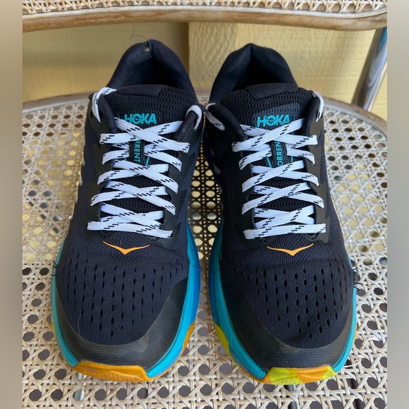 Hoka Black and Blue Athletic Shoes - Picture 2 of 9